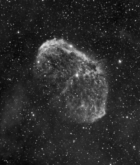 Ha filtered image of the Crescent Nebula (NGC 6888) - Version 2